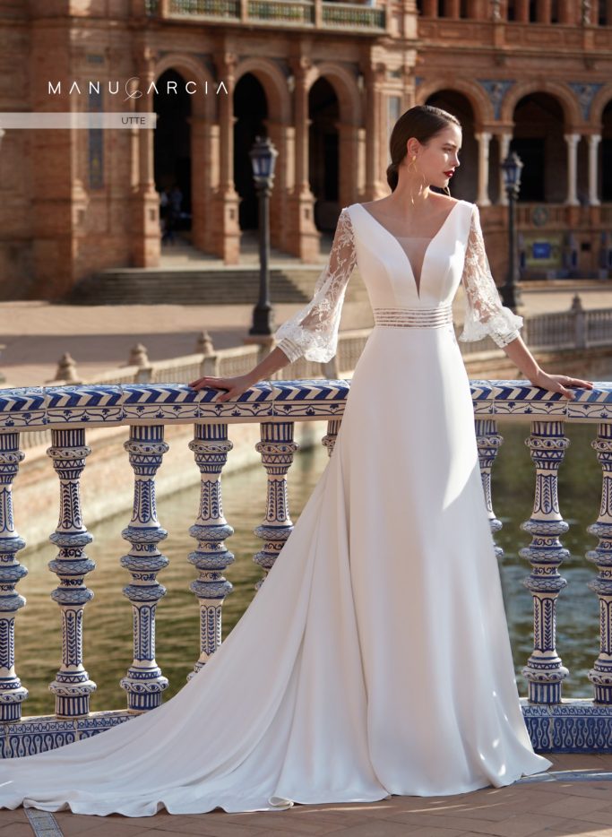 VESTIDO MANU GARCIA NOVIA VESTIDO NOVIA ROMANTICO