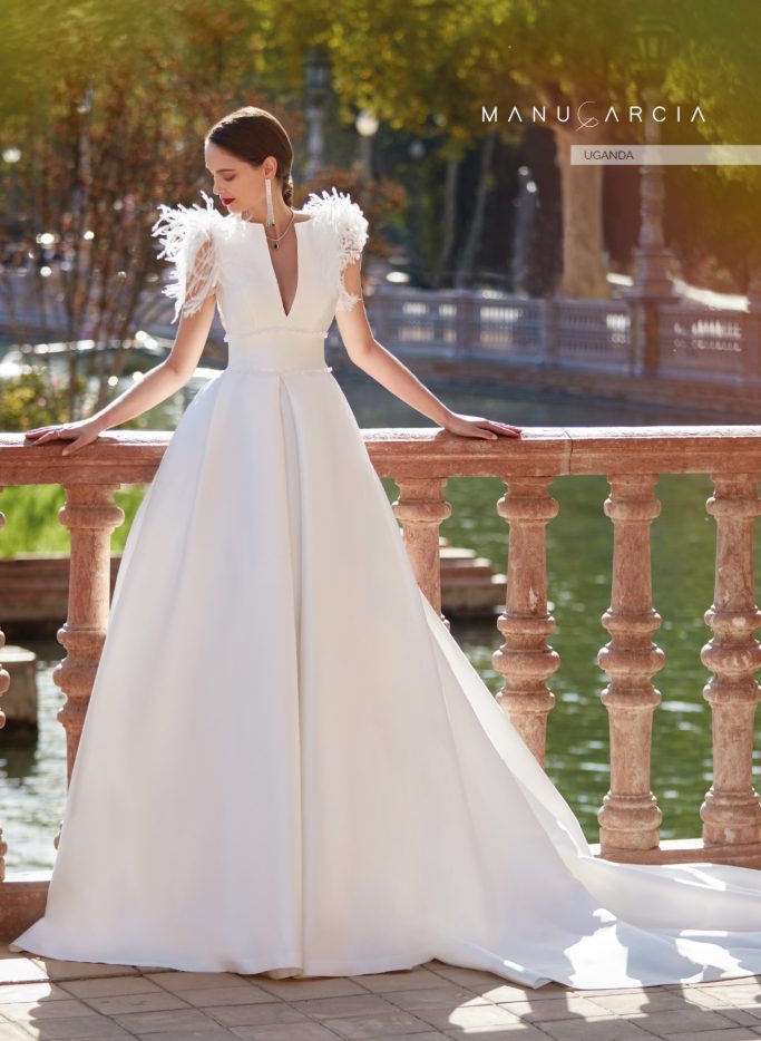 VESTIDO MANU GARCIA NOVIA VESTIDO NOVIA ROMANTICO