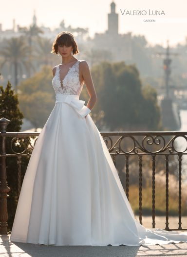 VESTIDO NOVIA VALERIO LUNA VESTIDOS NOVIA FALDA PRINCESA
