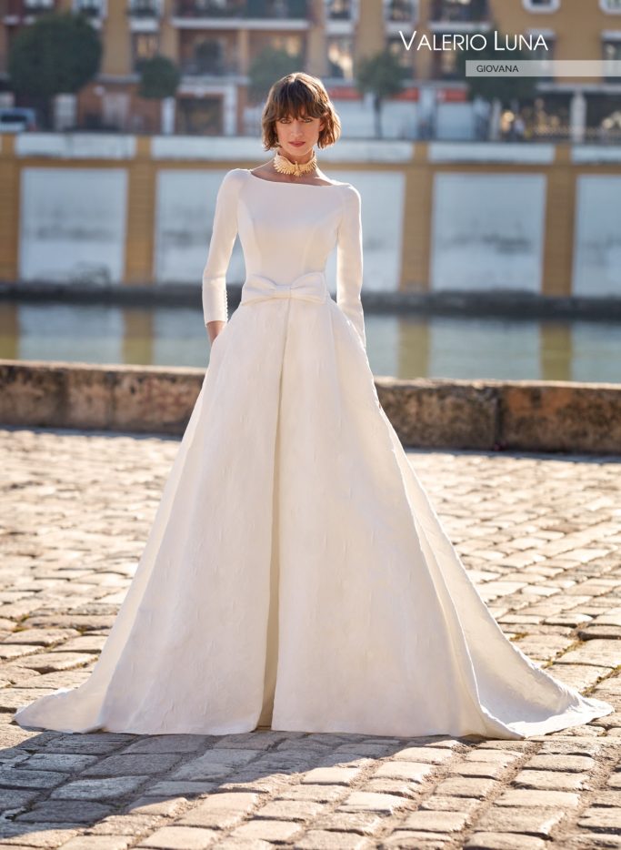 VESTIDO NOVIA VALERIO LUNA VESTIDOS NOVIA FALDA DESMONTABLE
