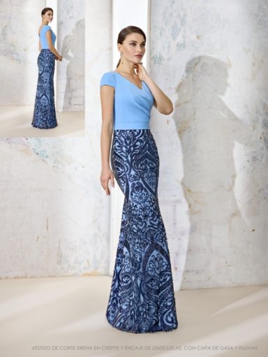 Vestido modelo santi Madrina Raffaello Esthefan