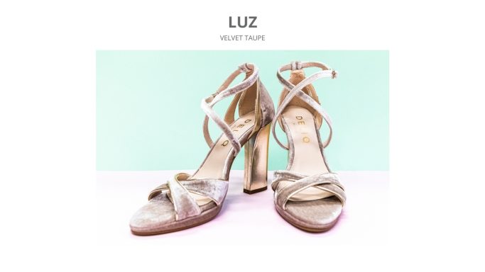 Modelo LUZ Zapato novia modelo LUZ terciopelo