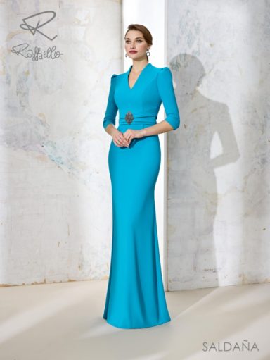 Vestido modelo saldaña Madrina Raffaello Esthefan