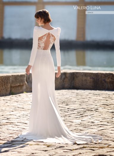 VESTIDO NOVIA VALERIO LUNA VESTIDOS NOVIA MANGA LARGA