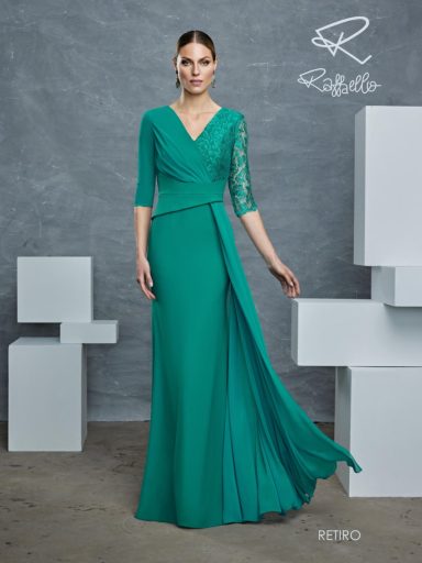 Vestido modelo retiro Madrina Raffaello Esthefan
