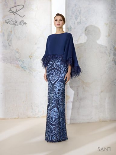 Vestido modelo santi Madrina Raffaello Esthefan