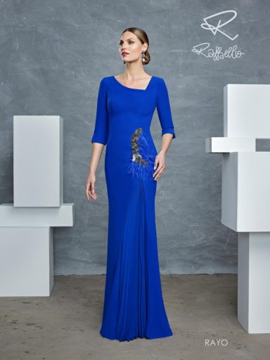 Vestido modelo rayo Madrina Raffaello Esthefan