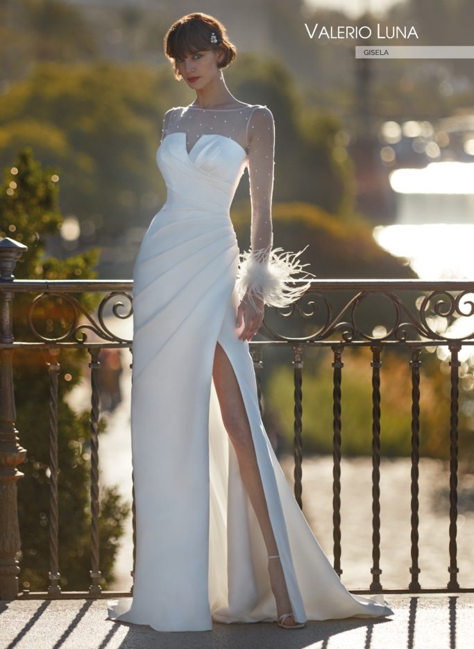 VESTIDO NOVIA MODELO GISELA VALERIO LUNA BY HIGAR NOVIAS