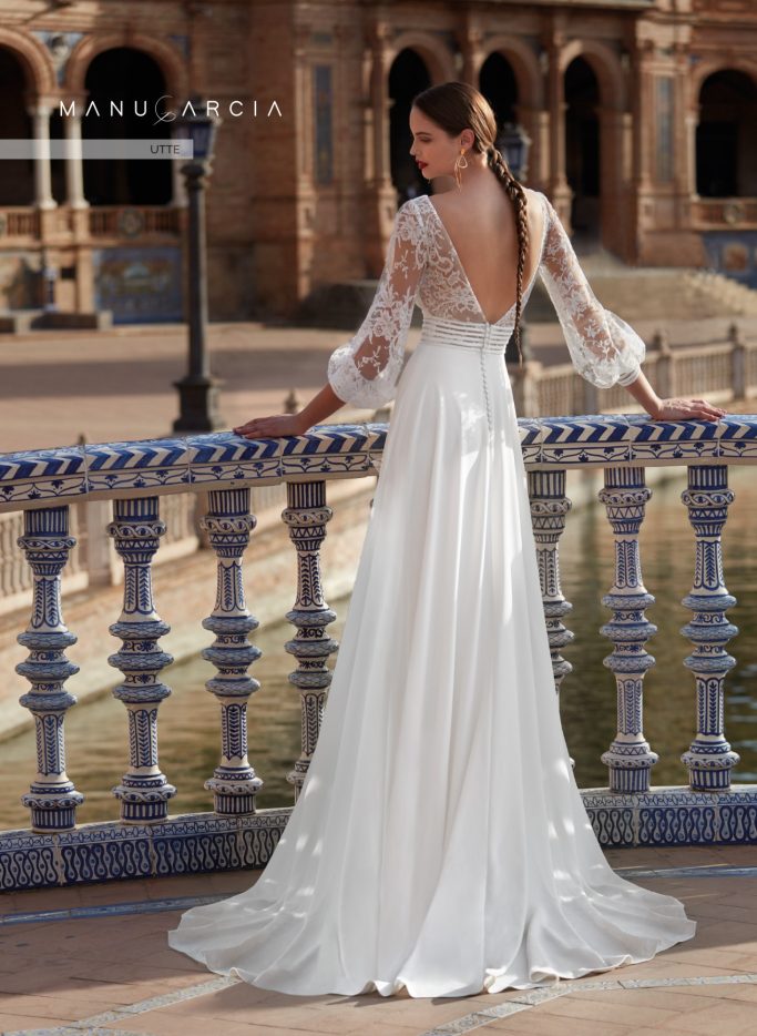 VESTIDO MANU GARCIA NOVIA VESTIDO NOVIA ROMANTICO